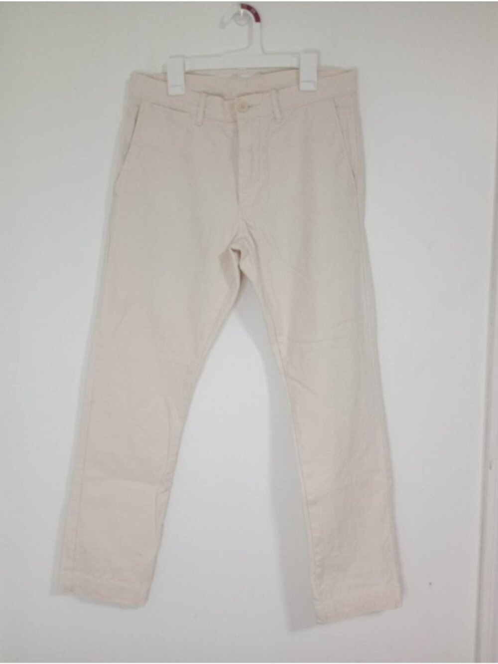 J. Crew Mens 484 Beige 100% Cotton Chino Pants Size S